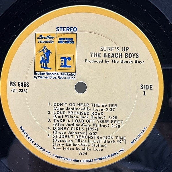 US盤 BEACH BOYS/SURF'S UP/REPRISE LPレコード The Beach Boys: Surf's Up LP Vinyl US Reprise 1971 OG Insert