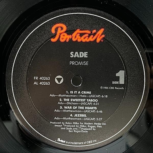 SADE / Promise (LP) / Portrait | WAXPEND RECORDS