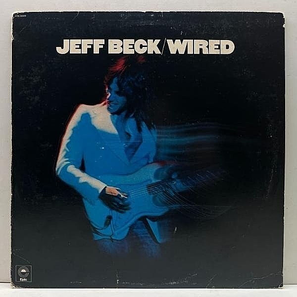 レコードメイン画像：【初回オンリー／滲み無し・誤植・1stジャケ】美盤!! 橙ラベ USオリジナル JEFF BECK Wired ('76 Epic) UA, De La Soul サンプリング ネタ