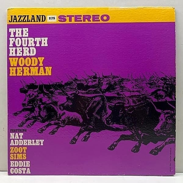 レコードメイン画像：【Al Cohn, Zoot Sims, Eddie Costa】USオリジナル 初版 黒スモール 深溝 WOODY HERMAN The Fourth Herd (Jazzland JLP 917S) 十分概ね良好