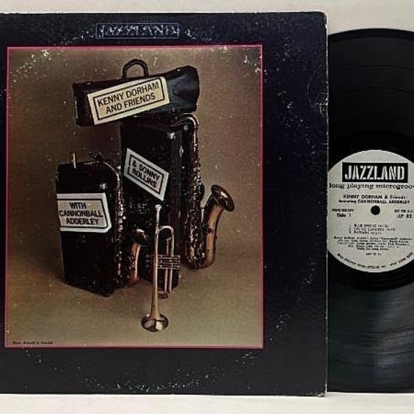 レコードメイン画像：美再生!! MONO プロモ KENNY DORHAM And Friends (Jazzland JLP 82) CANNONBALL ADDERLEY, SONNY ROLLINS // Blue Spring, Jazz Contrasts