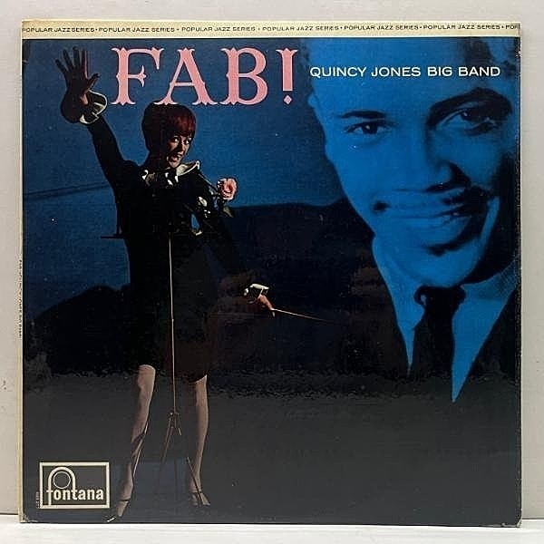 レコードメイン画像：美品 MONO コーティング UKプレス QUINCY JONES Fab - The Birth Of A Band (Fontana 683 277) 美女ジャケット w/Phil Woods, Sahib Shihab