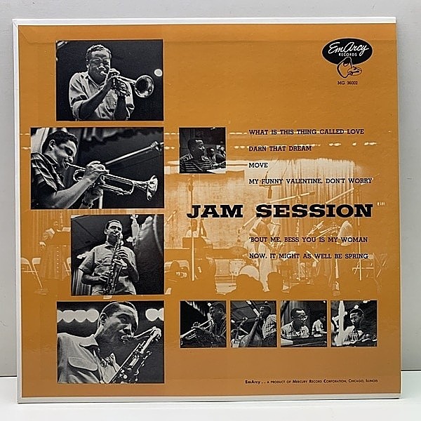 レコードメイン画像：良好品!! MONO【CLIFFORD BROWN, MAX ROACH, DINAH WASHINGTON】Jam Session (EmArcy) クリフォード・ブラウン・オール・スターズ LP