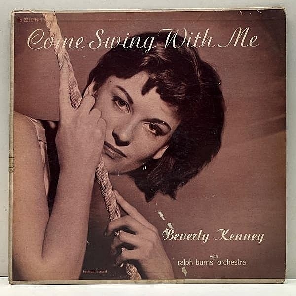 レコードメイン画像：Rare!! USオリジナル FLAT MONO 深溝 BEVERLY KENNEY Come Swing With Me ('56 Roost RLP 2212) Ralph Burns' Orchestra 米 初回 モノラル