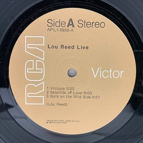 LOU REED / Live (LP) / RCA Victor | WAXPEND RECORDS LOU REED / Live (LP) / RCA Victor | WAXPEND RECORDS