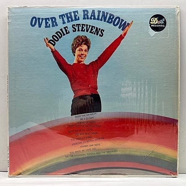 レコードメイン画像：シュリンク良好!! MONO 深溝 USオリジナル DODIE STEVENS Over The Rainbow (Dot DLP 3323) ドディ・スティーヴンス全盛期のスタンダード集