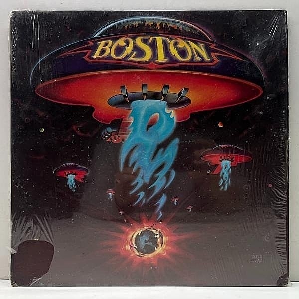 レコードメイン画像：シュリンク残!! US初期プレス 橙ラベ BOSTON S.T 1st ('76 Epic) マト1E・1AB ボストン 幻想飛行 デビュー作品 米プレス 名盤 LP