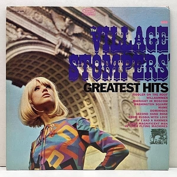 レコードメイン画像：【VENTURESや夏木マリもカヴァーしたNY産POPディキシー】良好盤!! USオリジナル VILLAGE STOMPERS Greatest Hits ('67 Epic) 全10曲収録 LP