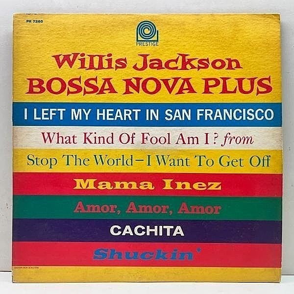レコードメイン画像：良好盤!音抜群! USオリジナル MONO 深溝 VANGELDER刻印 WILLIS JACKSON Bossa Nova Plus (Prestige 7260) w/Tommy Flanagan, Kenny Burrell