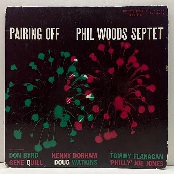 レコードメイン画像：オリジナル!!【FLAT, NYC】PHIL WOODS SEPTET Pairing Off (Prestige 7046) Gene Quill, Donald Byrd, Kenny Dorham, Tommy Flanagan