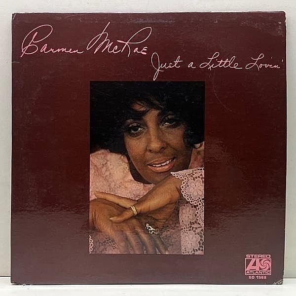 レコードメイン画像：Cut無し!美盤! 初版BROADWAY 米オリジナル CARMEN McRAE Just A Little Lovin' ('70 Atlantic 1568) カーメン・マクレエ 名曲カヴァー集