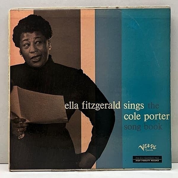 レコードメイン画像：オリジナル!! 初版 T字オレンジ 深溝 ELLA FITZGERALD Sings The Cole Porter Songbook ('56 Verve) コール・ポーター集 2LP 米モノラル