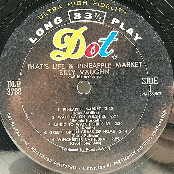 BILLY VAUGHN / That's Life (LP) / Dot | WAXPEND RECORDS