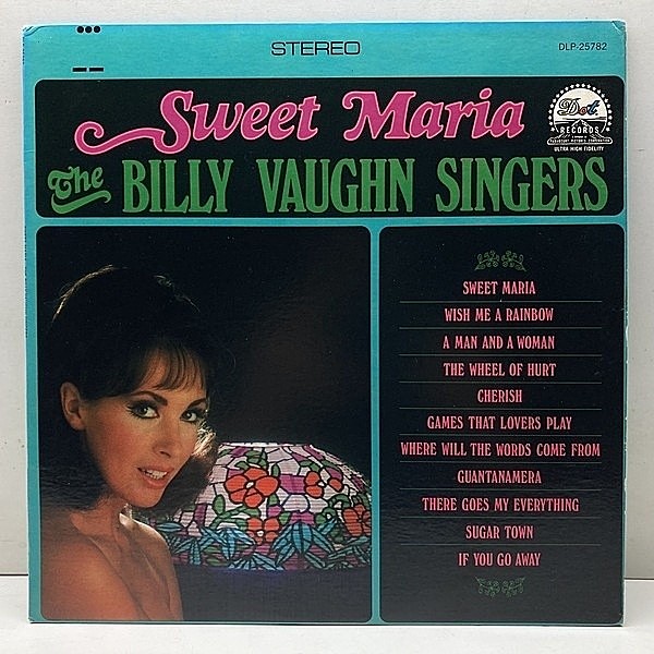 レコードメイン画像：美女ジャケ！男女混合アンサンブルもの USオリジナル マシンMR刻印 BILLY VAUGHN Sweet Maria ('67 Dot) フランシス・レイ 男と女 など