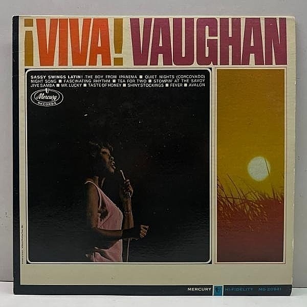 レコードメイン画像：プロモ 美品!! MONO 深溝 USオリジナル SARAH VAUGHAN Viva! (Mercury MG 20941) prod. QUINCY JONES / arr. FRANK FOSTER