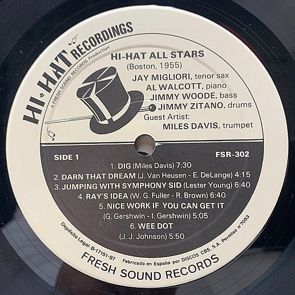 MILES DAVIS / Hi-Hat All-Stars (LP) / Fresh Sound | WAXPEND