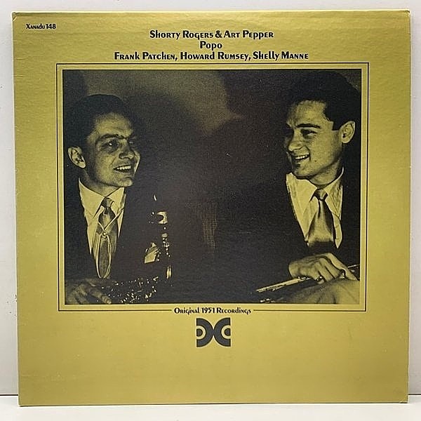 レコードメイン画像：'51年12月27日／西海岸録音の未発表セッション 美品!! USオリジナル SHORTY ROGERS & ART PEPPER Popo (XANADU 148) w/ Shelly Manne