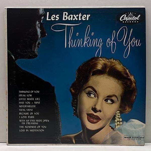 レコードメイン画像：良好!! MONO リング・ターコイズ USオリジナル LES BAXTER Thinking Of You (Capitol T 474) エキゾチカの代表格 レス・バクスター EXOTICA