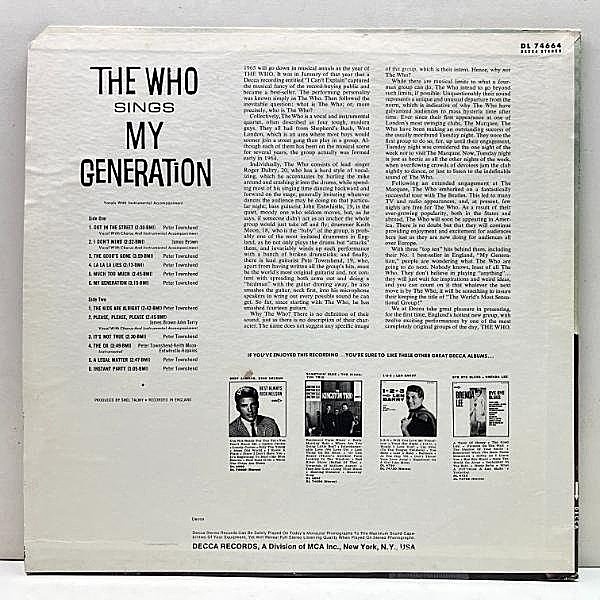 WHO / My Generation (LP) / Decca | WAXPEND RECORDS