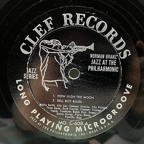 Clef series LP4枚 まとめ売り 高音質 JAZZ コロンビア NORMAN GRANZ / JAZZ AT THE PHILHARMONIC / How High The Moon