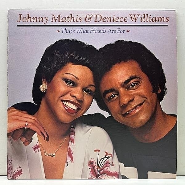 レコードメイン画像：【LARGE PROFESSOR サンプリング ネタ】良好品!! USオリジ JOHNNY MATHIS & DENIECE WILLIAMS That's What Friends Are For 爽快極楽メロウ