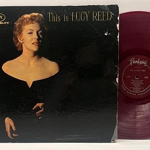 レコードメイン画像：【w/ Art Farmer, Barry Galbraith】FLAT 赤盤 USオリジナル This Is Lucy Reed (Fantasy 3243) ルシー・リード ※レコードでは再発無し