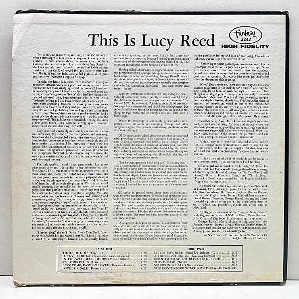 LUCY REED / This Is Lucy Reed (LP) / Fantasy | WAXPEND RECORDS