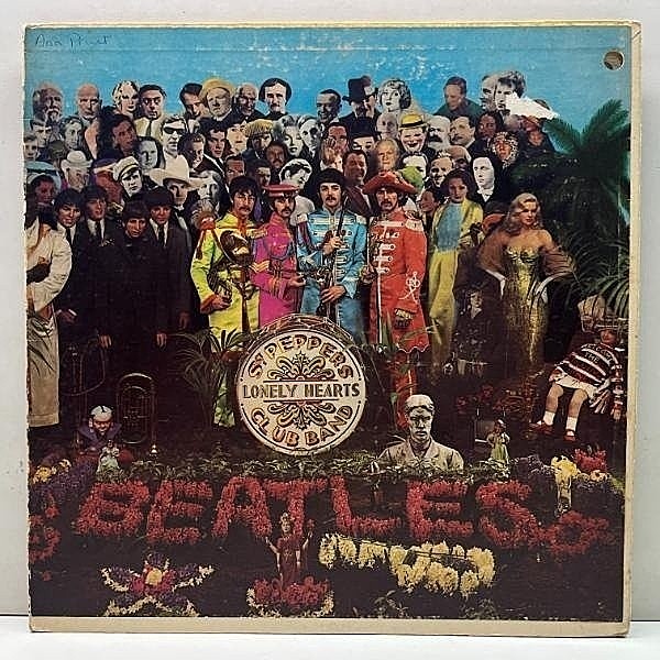 レコードメイン画像：USオリジナル MONO 初版 レインボー THE BEATLES Sgt. Pepper's Lonely Hearts Club Band ('67 Capitol) 切り抜きカード 完品 米 LP 原盤
