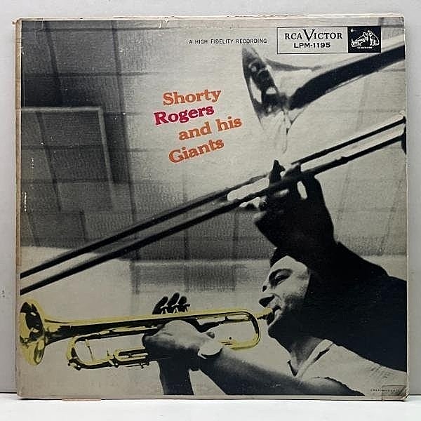 レコードメイン画像：【w/Art Pepper】USオリジナル MONO 初版ニッパー 深溝 SHORTY ROGERS And His Giants ('56 RCA) w/ Hampton Hawes, Curtis Couns