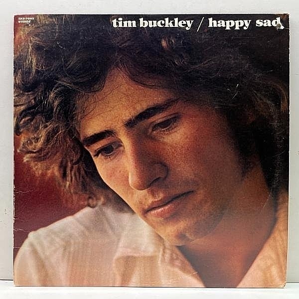 レコードメイン画像：レアな美盤!! USオリジナル ビッグE 赤ラベル TIM BUCKLEY Happy Sad ('69 Elektra) 米SSW ティム・バックリー Acid Folk 名作 LP