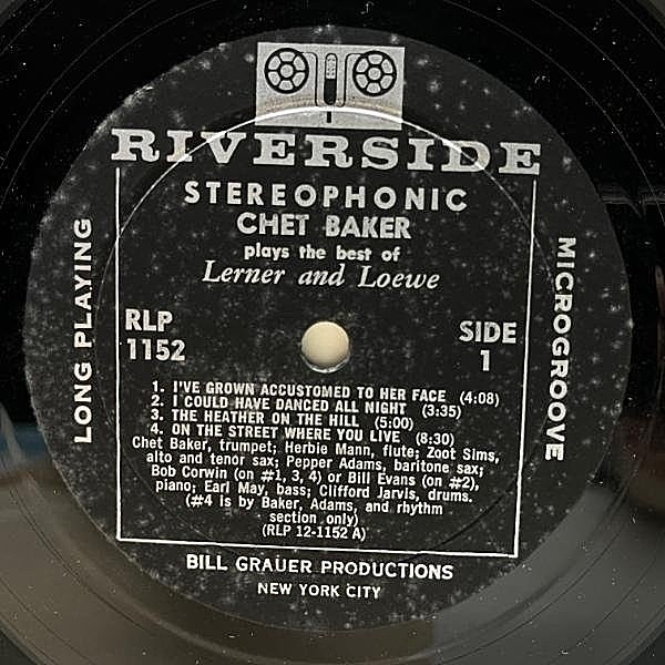 CHET BAKER / Plays The Best Of Lerner & Loewe (LP