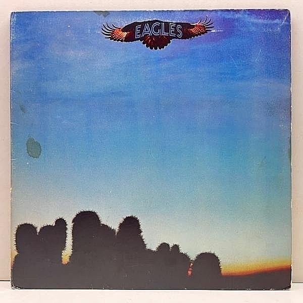 レコードメイン画像：良好盤!! USオリジナル 初版 白ラベ 手書きPR刻印 EAGLES S.T ／ 1st ('72 Asylum) ゲートフォールド仕様 名曲 TAKE IT EASY ほか