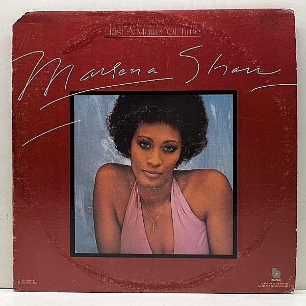 レコードメイン画像：美盤!! USオリジナル 初版 音符青ラベ MARLENA SHAW Just A Matter Of Time ('76 Blue Note) 抜群のメロウグルーヴ Think About Me 収録 LP