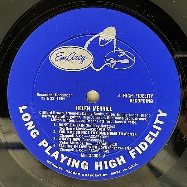 HELEN MERRILL ヘレン・メリル　LPレコード HELEN MERRILL / Same (LP) / EmArcy | WAXPEND RECORDS