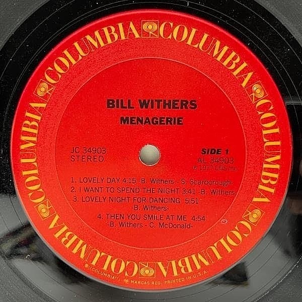 BILL WITHERS MENAGERIE LP レコード USオリジナル Bill Withers – Menagerie – Vinyl (LP, Album), 1977 [r462218