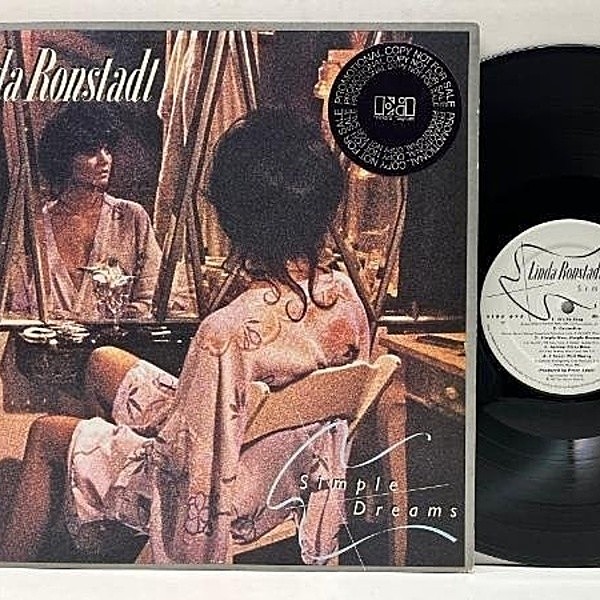 レコードメイン画像：白プロモ Cut無し 良好品!! LINDA RONSTADT Simple Dreams ('77 Asylum) リンダ・ロンシュタット 夢はひとつだけ Promo copy, White label