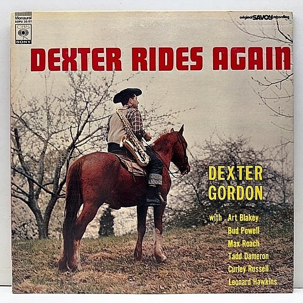 レコードメイン画像：【MONO】JPN 70sプレス DEXTER GORDON Dexter Rides Again (SOPU-35-SY) デクスター・ゴードンの初リーダーセッションを含む40年代の演