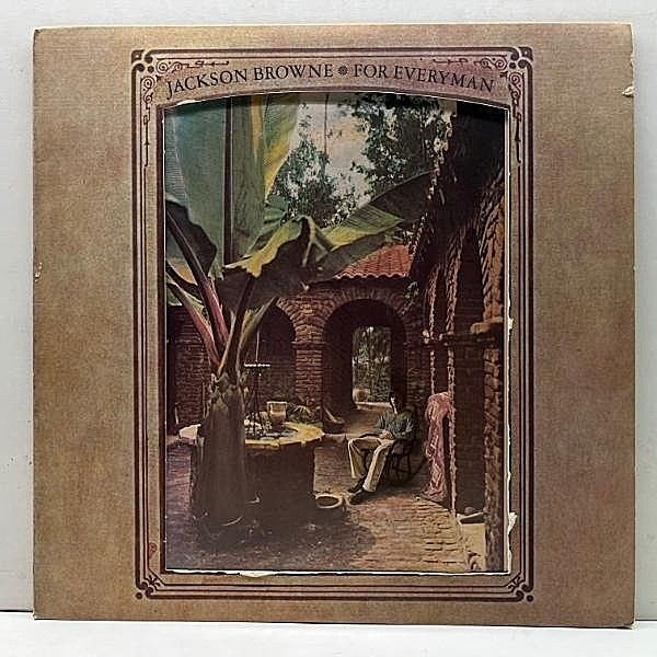 レコードメイン画像：レアな美盤!! USオリジナル 初版 SD規格 Wマーク無し JACKSON BROWNE For Everyman ('73 Asylum) ギミック 特殊ジャケ w/DAVID LINDLEY