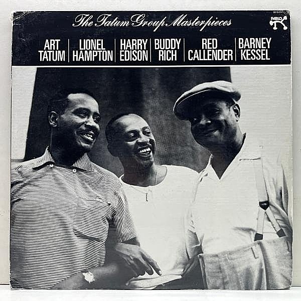 レコードメイン画像：【中間派の傑作】良好!! KENDUN刻印 USプレス ART TATUM Group Masterpieces (Pablo) w/ Lionel Hampton, Harry Edison, Barney Kessel