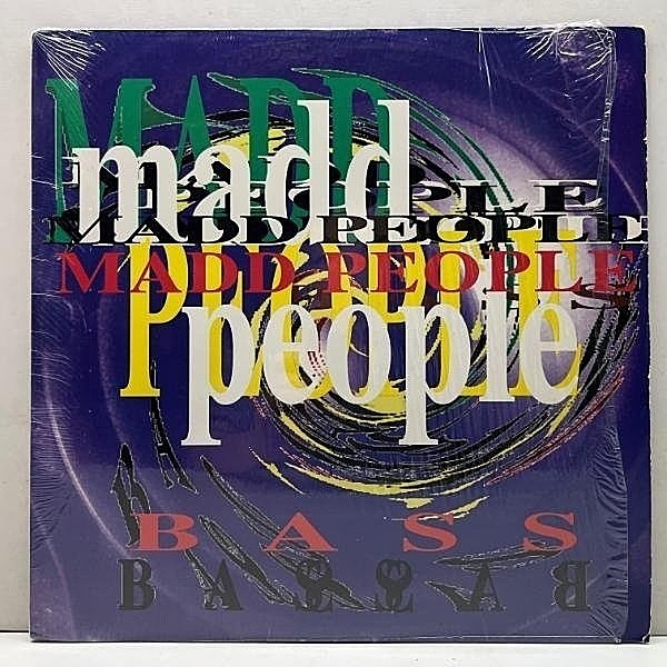 レコードメイン画像：【漆黒ビート搭載の激SMOKYトラック】シュリンク良好!! USオリジナル MADD PEOPLE Bass ジャマイカ産 DEEP HOUSE 傑作 強固トラック集