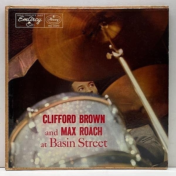 レコードメイン画像：十分概ね良好!!【MONO 深溝 コーティング】US初期プレス CLIFFORD BROWN And MAX ROACH At Basin Street (MG 36070) w/ Sonny Rollins