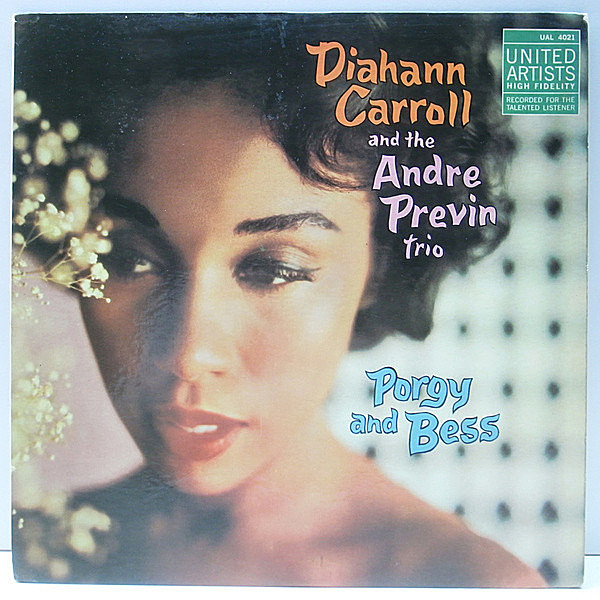 レコードメイン画像：良好品!! MONO 初版 赤ラベル 深溝 USオリジナル DIAHANN CARROLL And The ANDRE PREVIN TRIO Porgy And Bess (United UAL 4021) モノラル