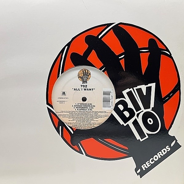 レコードメイン画像：【JACKSON 5／It's Great to Be Here 使い】美盤!! 12インチ USオリジナル 702 All I Want / Get It Together ('97 Biv Ten) 酩酊スロウR&B
