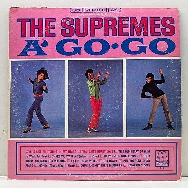 レコードメイン画像：USオリジナル 深溝 THE SUPREMES A' Go-Go ('66 Motown) シュープリームス／ア・ゴー・ゴー 恋はあせらず ほか 名曲満載