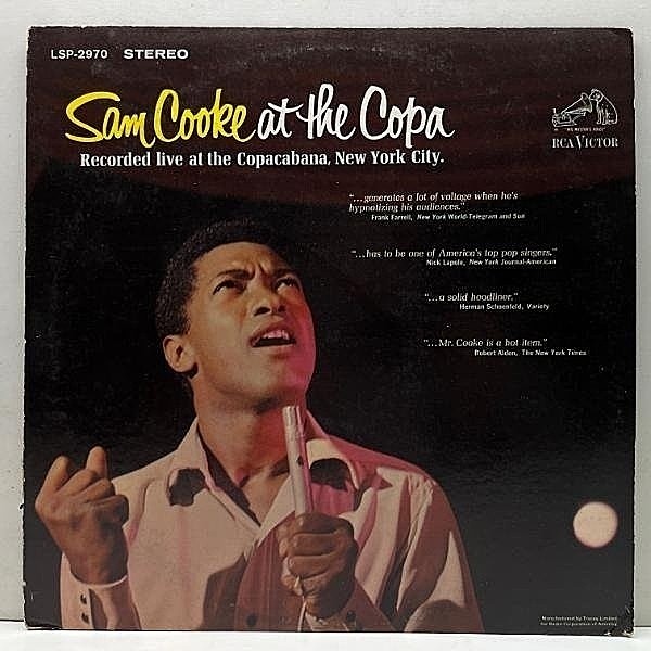レコードメイン画像：良好!! 初版ニッパー 深溝 USオリジナル SAM COOKE At The Copa ('64 RCA Victor ) コパカバーナのサム・クック NY傑作ライヴ