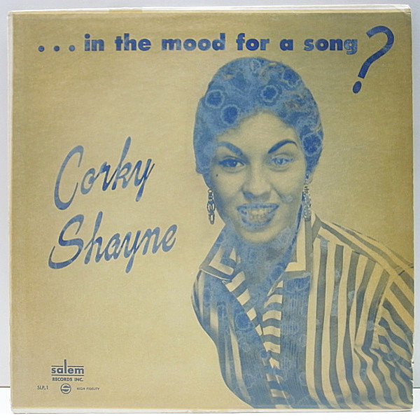 レコードメイン画像：レア USオリジナル CORKY SHAYNE In The Mood For A Song ('56 Salem) マイナー 女性ジャズVo. 貴重盤!!