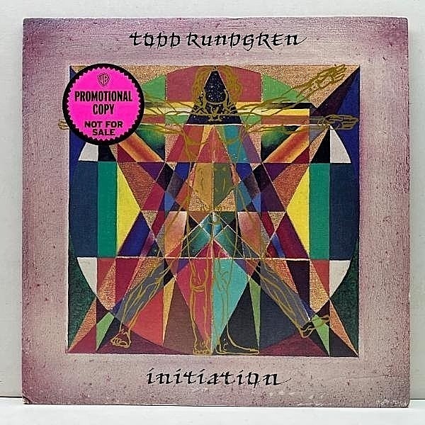 レコードメイン画像：【w/ PROMO STICKER】良好品!! 1Aマト STERLING刻印 USオリジナル TODD RUNDGREN Initiation ('75 Bearsville) 未来神 Bernard Purdie 参加