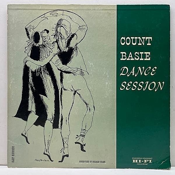 レコードメイン画像：USオリジナル MONO 深溝 COUNT BASIE Dance Session (Clef MG 626) DSMジャケット w/ Freddie Green, Ernie Wilkins, Joe Newman