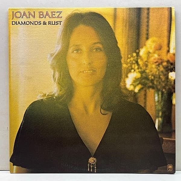 レコードメイン画像：極美盤!! USオリジナル TML刻印 テクスチャード仕様 JOAN BAEZ Diamonds & Rust ('75 A&M) 両マトP1 ジョーン・バエズ AOR, Mellow Folk
