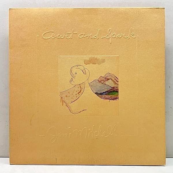 レコードメイン画像：レアな美品!! USオリジナル【1973年表記 初版 Wマーク無し】JONI MITCHELL Court And Spark (Asylum) Larry Carlton, Tom Scott 米 初回 LP